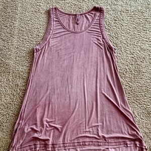 Monoreno Women's Sleeveless Tunic Top - Pink - Size XL